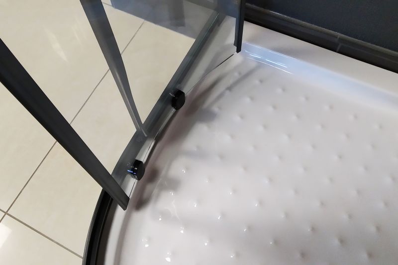 Душевой уголок Royal Bath BK 90x90см чёрный RB90BK-T-BL