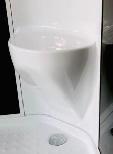 Душевая кабина Royal Bath HP стекло чёрное/прозрачное 80x80см RB80HP6-BT-CH