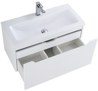 Тумба под раковину BelBagno Etna-M 80см Bianco Lucido ETNA-M-800/380-1C-SO-BL