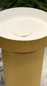 Накладная раковина с пьедесталом золото Armadi Art Sole Corian 801-R-G+801-Base-R-G золото