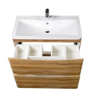 Тумба под раковину BelBagno напольная 100x85см Bianco Lucido ACQUA-1000-2C-PIA-BL