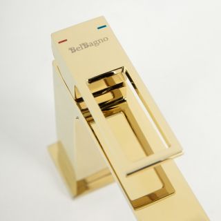 Смеситель для раковины BelBagno Luсe золото LUC-LVM-ORO Смеситель для раковины BelBagno Luсe золото LUC-LVM-ORO