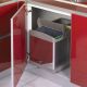 Система сортировки мусора Alveus ALBIO 227979 30 2X16 L серый пластик нержавеющая сталь