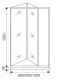 Душевое ограждение Good Door Infinity SD-80-C-CH 80*185 профиль хром, стекло прозрачное