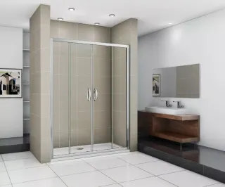 Душевое ограждение Good Door Infinity WTW-TD-160-C-CH 160*185 профиль хром, стекло прозрачное