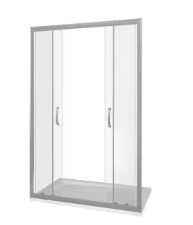 Душевое ограждение Good Door Infinity WTW-TD-160-C-CH 160*185 профиль хром, стекло прозрачное