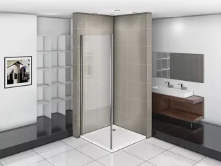 Душевое ограждение Good Door Infinity WTW-TD-190-C-CH 190*185 профиль хром, стекло прозрачное