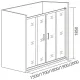 Душевое ограждение Good Door Infinity WTW-TD-190-C-CH 190*185 профиль хром, стекло прозрачное