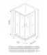 Душевое ограждение Good Door Infinity CR-120-90-C-CH 120*90 профиль хром, стекло прозрачное
