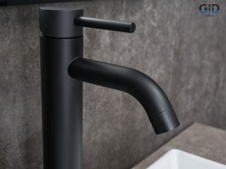 Смеситель высокий для раковины Gid Inga SS096-BM-D SS096BMD черный матовый Смеситель высокий для раковины Gid Inga SS096-BM-D SS096BMD черный матовый
