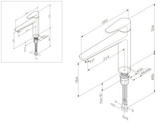 Смеситель Am.pm Inspire F5000000 для кухни