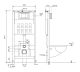 Инсталляция для подвесного унитаза ABBER AC0105