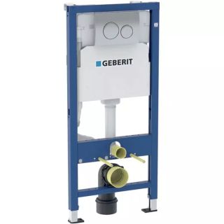 Инсталляция для унитаза Geberit Duofix Delta 458.134.21.2 с клавишей Delta 20, хром Инсталляция для унитаза Geberit Duofix Delta 458.134.21.2 с клавишей Delta 20, хром