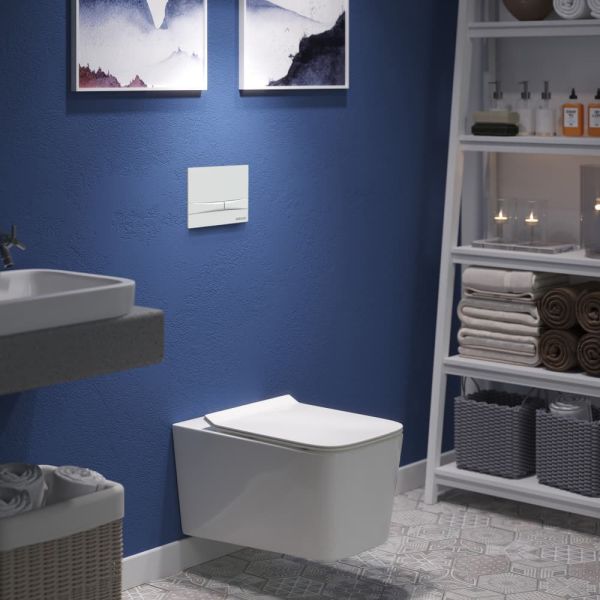 Инсталляция для унитаза Berges Novum F4 с кнопкой soft touch белый 040254