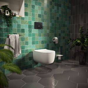 Кнопка смыва Berges Novum soft touch чёрный 040025