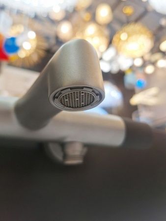 Смеситель для ванны AltroBagno Intento 0216 GrNe серый/черный Смеситель для ванны AltroBagno Intento 0216 GrNe серый/черный