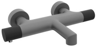 Смеситель для ванны AltroBagno Intento 0216 GrNe серый/черный Смеситель для ванны AltroBagno Intento 0216 GrNe серый/черный