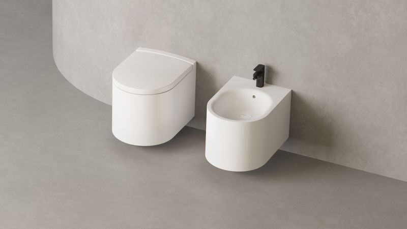 Подвесной унитаз Salini Gemelli S-Stone 240121M белый матовый Подвесной унитаз Salini Gemelli S-Stone 240121M белый матовый