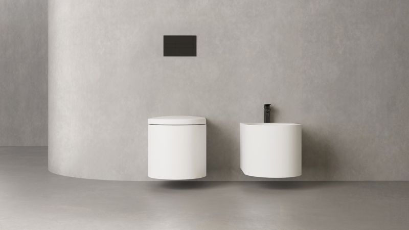 Подвесной унитаз Salini Gemelli S-Stone 240121M белый матовый Подвесной унитаз Salini Gemelli S-Stone 240121M белый матовый
