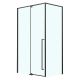 Душевой уголок Azario Male AZ-J50-90-MB-CL 90x90 см профиль чёрный матовый стекло прозрачное