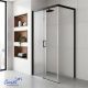 Душевой уголок Ceruttispa VITO110BF L 110x80 см профиль хром стекло прозрачное