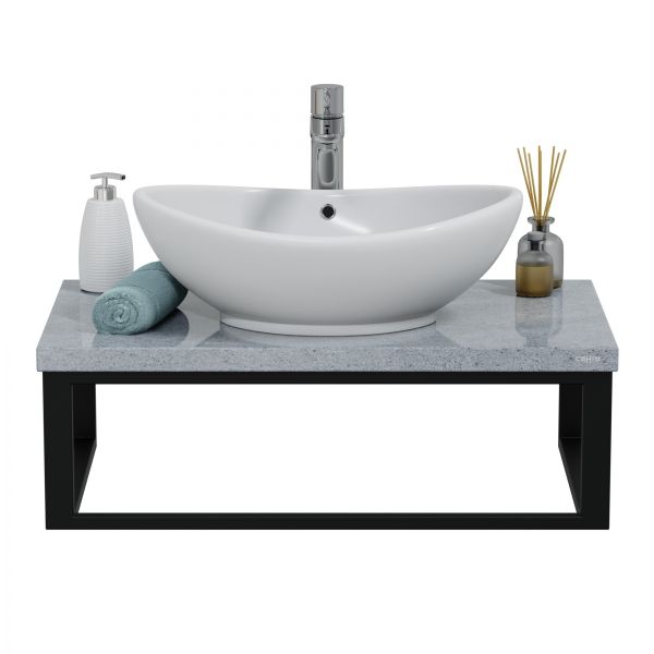 Столешница Санта 900151 80 см гранит серый