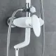 Душевая стойка Shevanik S9836F белый/хром