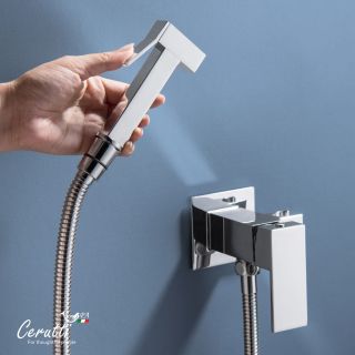 Гигиенический душ со смесителем Ceruttispa РЕЗИЯ (RESIA) SH CT12130 хром