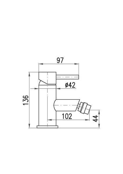 Смеситель для биде Rav Slezak Seina SE945.5KZ золото