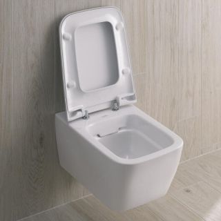 Унитаз подвесной Geberit iCon Square 201950000 безободковый белый