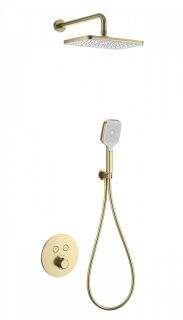 Душевой комплект Wonzon & Woghand WW-D2017-A-BG с термостатом брашированное золото Душевой комплект Wonzon & Woghand WW-D2017-A-BG с термостатом брашированное золото