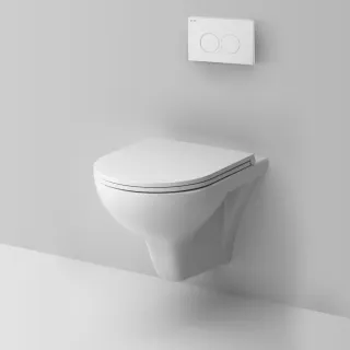 Инсталляция Am.Pm с клавишей ProC L белый глянец и подвесным унитазом Gem FlashClean с сиденьем микролифт IS70101.901700 Инсталляция Am.Pm с клавишей ProC L белый глянец и подвесным унитазом Gem FlashClean с сиденьем микролифт IS70101.901700