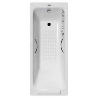 Ванна чугунная Vinsent Veron Italon VIT1707045H/E60327CH-AS с ручками хром 170х70 см