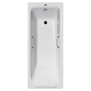 Ванна чугунная Vinsent Veron Italon VIT1707045H/VH0012CH-AS с ручками хром 170х70 см