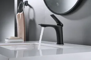 Смеситель для раковины Shevanik S9101H чёрный