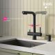 Смеситель для кухни IDDIS Умбра (Umbra) UMBBLPFi05 с каналом для фильтрованной воды чёрный матовый