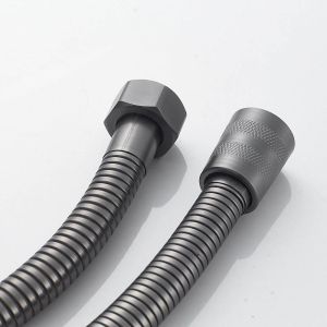 Душевой шланг Shevanik SE16-10 100см оружейная сталь