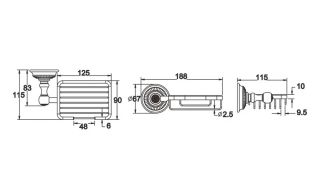 Мыльница Rose RG1404Q бронза Мыльница Rose RG1404Q бронза
