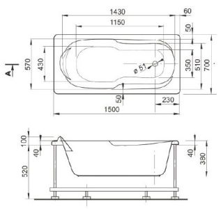Veedi Ванна акриловая Iva 13415070 150х70 Veedi Ванна акриловая Iva 13415070 150х70