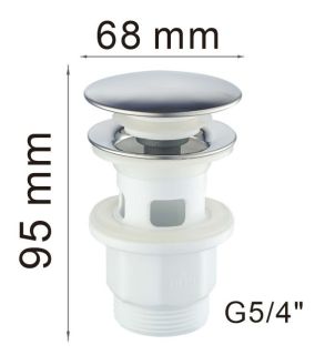 Донный клапан Haiba HB65-4 хром Донный клапан Haiba HB65-4 хром