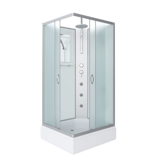 Душевая кабина Niagara Classic 339744QBKTG 90x70 см профиль хром стекло матовое