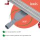 Душевой лоток IDDIS Перфекс (Perfex) 975B8SB20DZ 80 см хром матовый