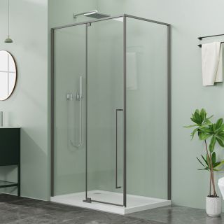 Душевой уголок Azario Male AZ-J50-12080-MGR-CL 120x80 см профиль графит матовый стекло прозрачное