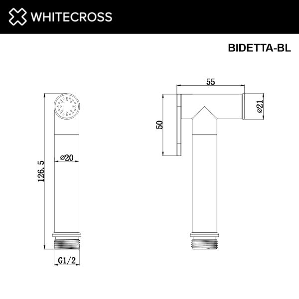 Гигиенический душ WHITECROSS BIDETTA-GL золото