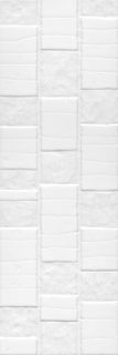 Плитка Kerama Marazzi 60165 Бьянка белый матовый волна 20x60x0,9