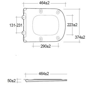 Сиденье для унитаза Kludi Resa S 27WCS39 чёрный матовый
