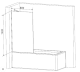 Шторка для ванны Am.pm GEM W90BS-080-140CT 80x140