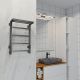Полотенцесушитель электрический Indigo Форма LEF60-50GFMRt 50x60 см графит металлик