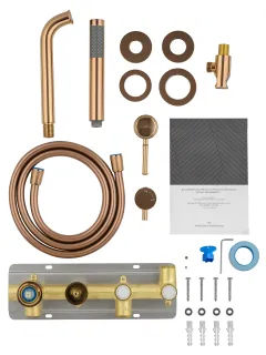 Смеситель для ванны Wonzon & Woghand Tor WW-88889073-RG розовое золото
