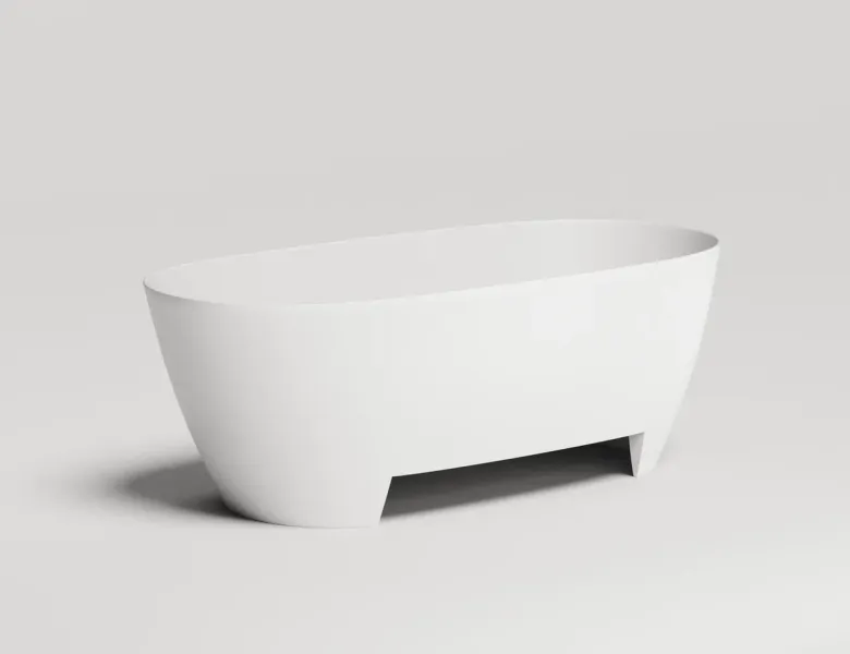 Ванна из искусственного камня Salini Sofia Light S-Sense 103611GRH 165x75см без перелива RAL снаружи
